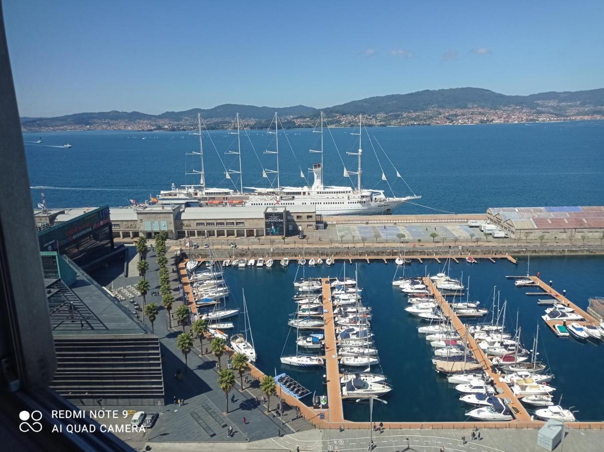 Impresionantes Vistas En El Centro De Vigo Apartamento Exterior foto